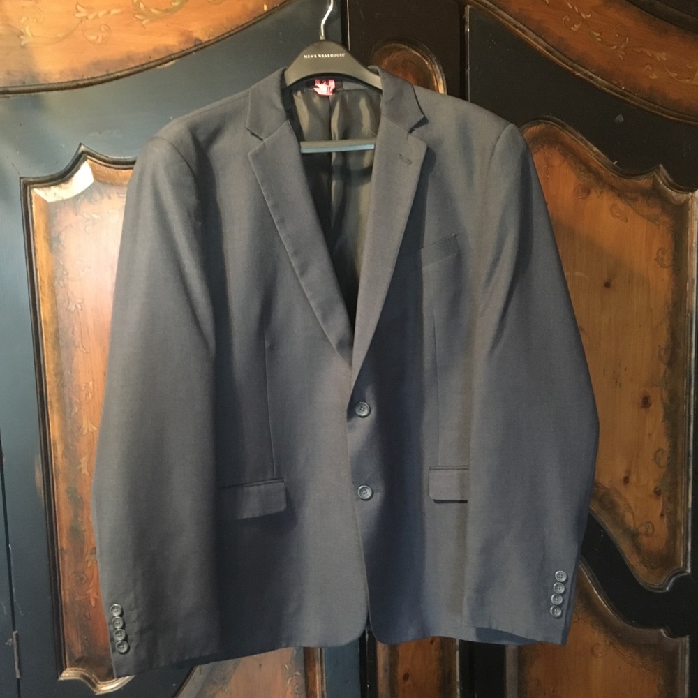 Egara extreme slim fit navy blue 2 pc. Suit. 48R